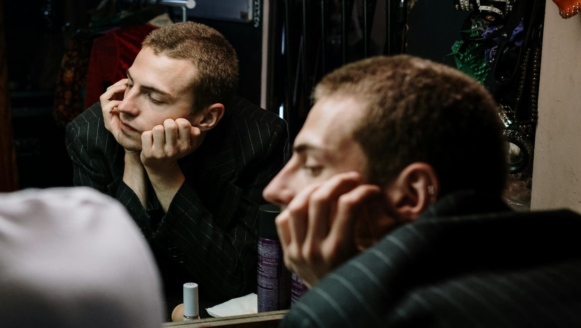an actor leaving the stage facing audition rejection