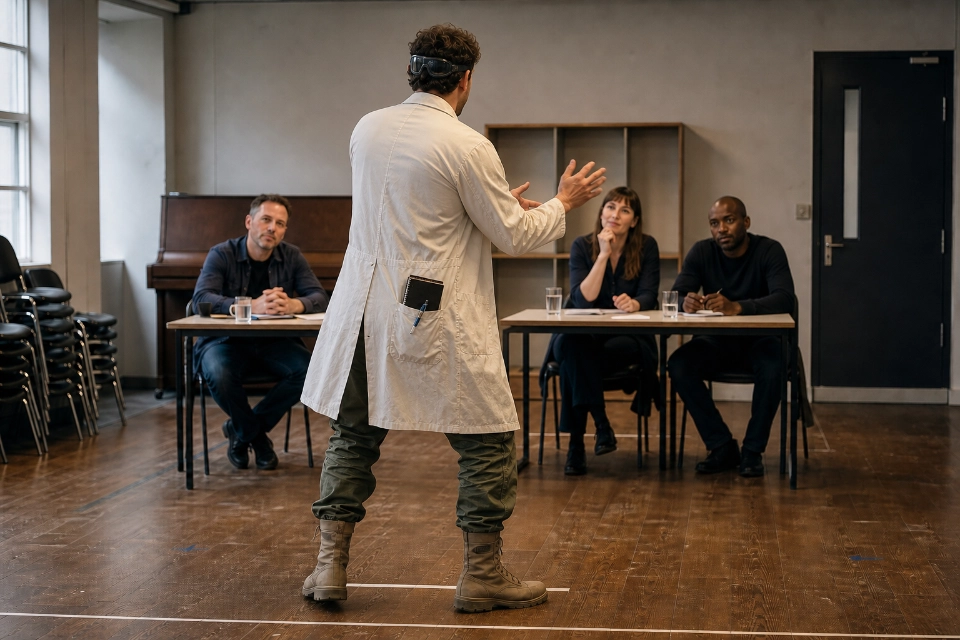 An Actor Demonstrating His Shifting Audition Mindset Relieving His Audition Anxiety